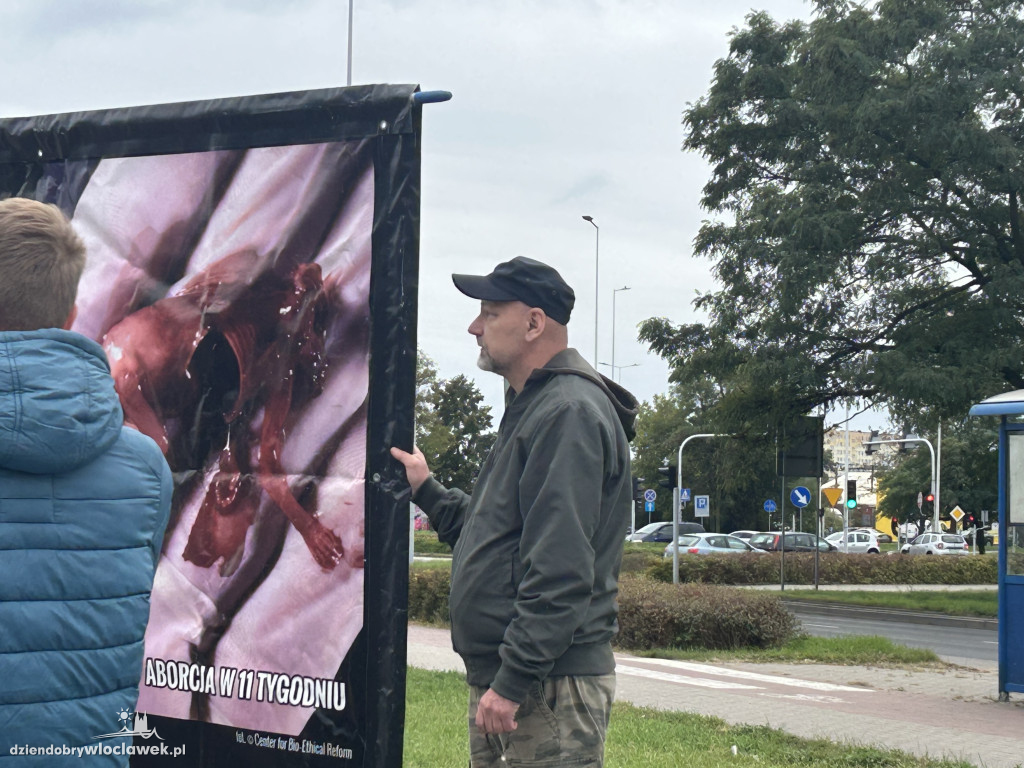 Protest przeciwko aborcji i pedofilii