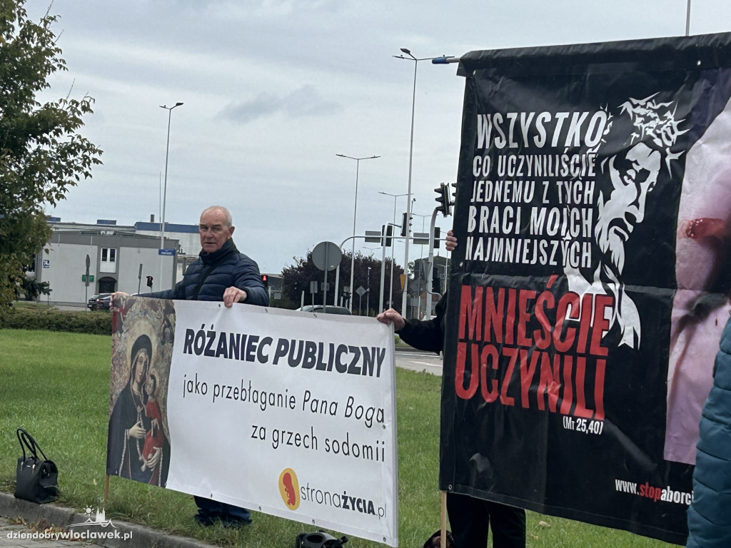 Protest przeciwko aborcji i pedofilii