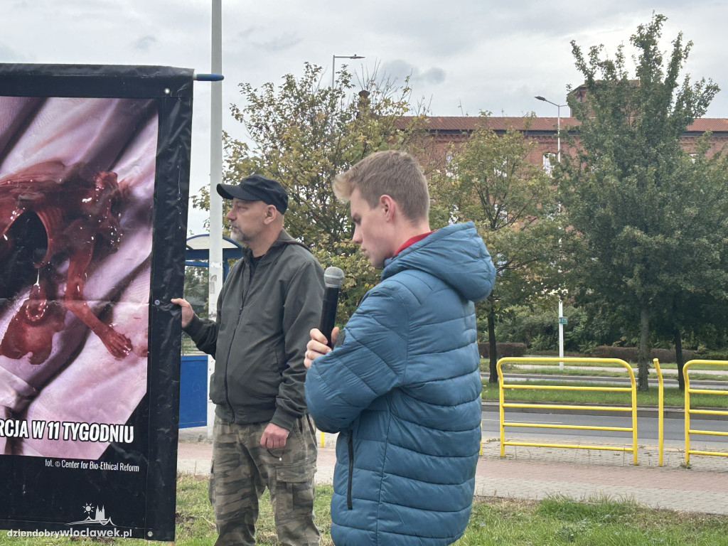 Protest przeciwko aborcji i pedofilii