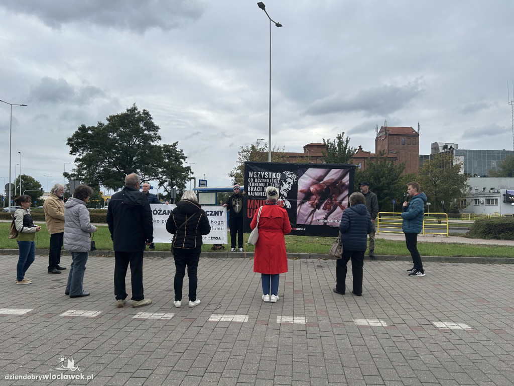 Protest przeciwko aborcji i pedofilii