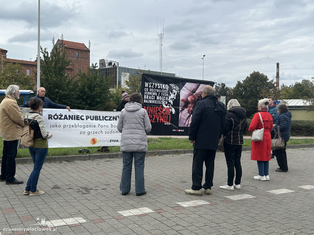 Protest przeciwko aborcji i pedofilii