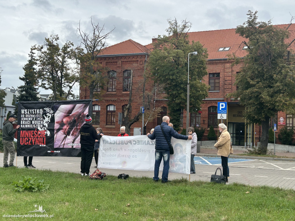 Protest przeciwko aborcji i pedofilii