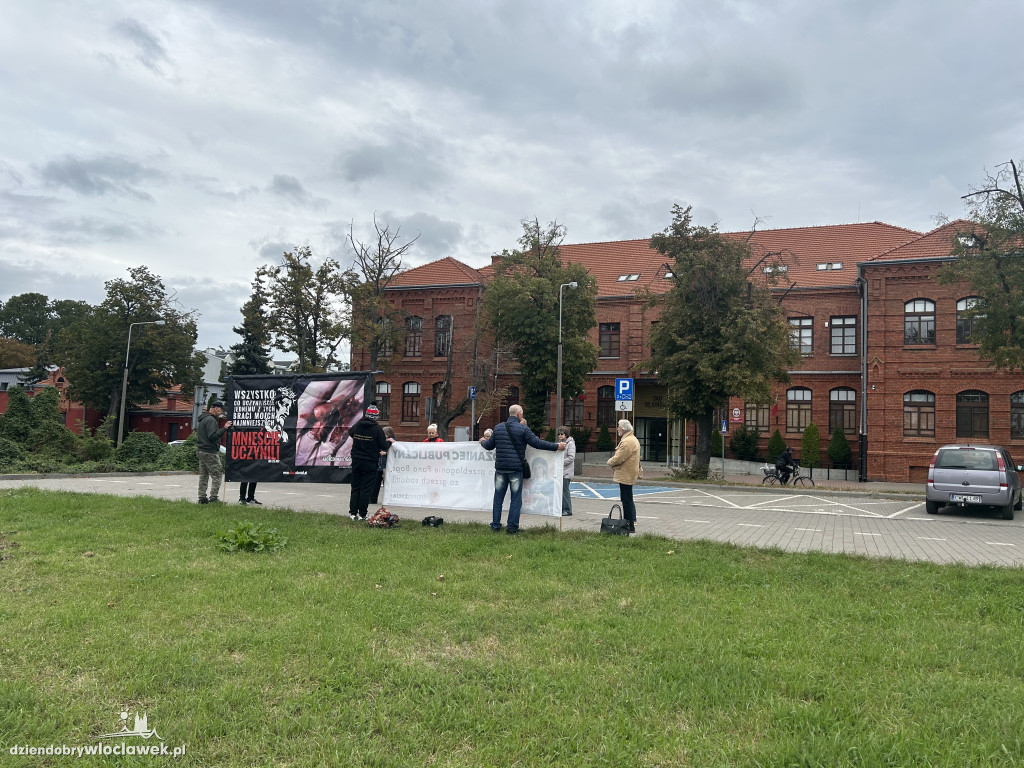 Protest przeciwko aborcji i pedofilii
