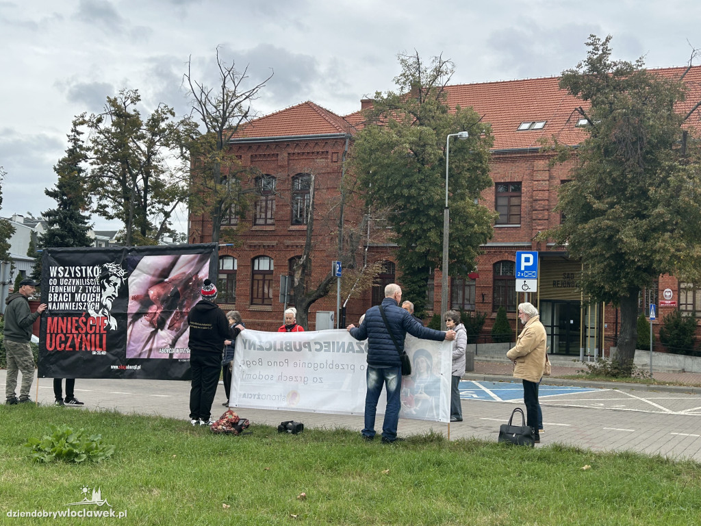Protest przeciwko aborcji i pedofilii