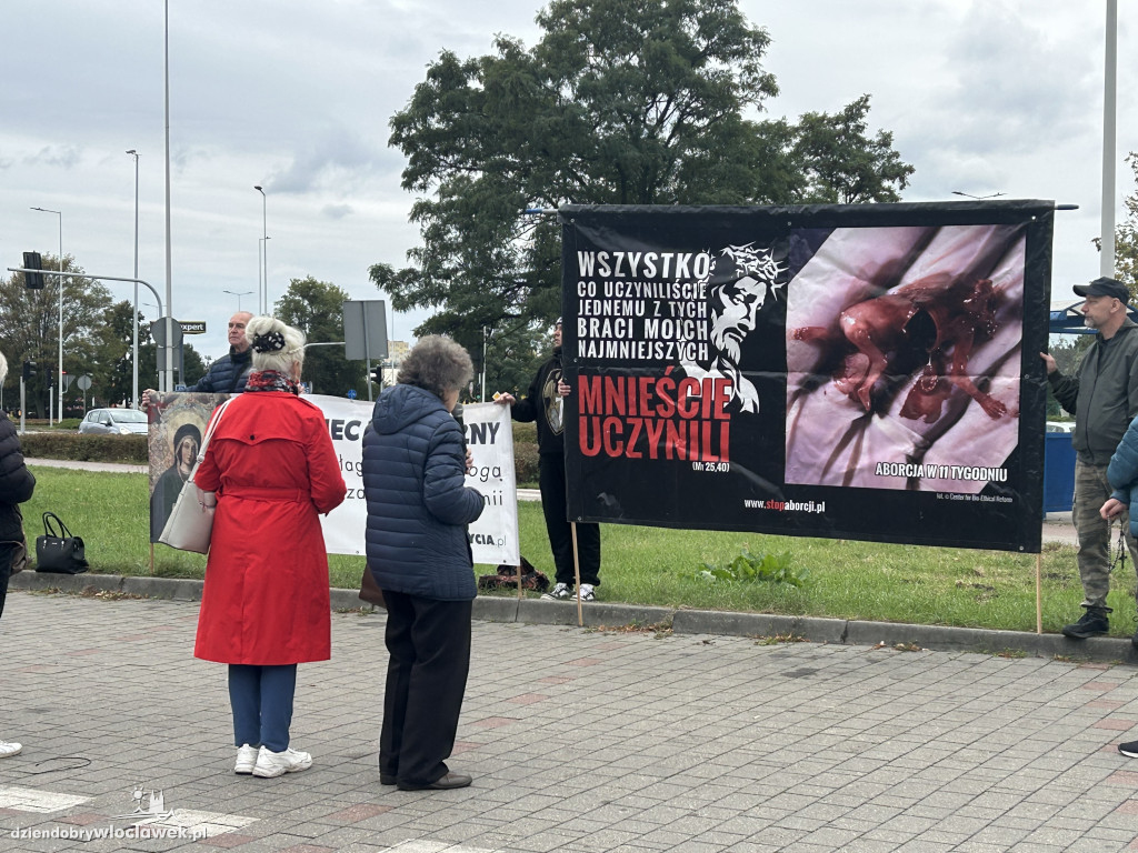 Protest przeciwko aborcji i pedofilii