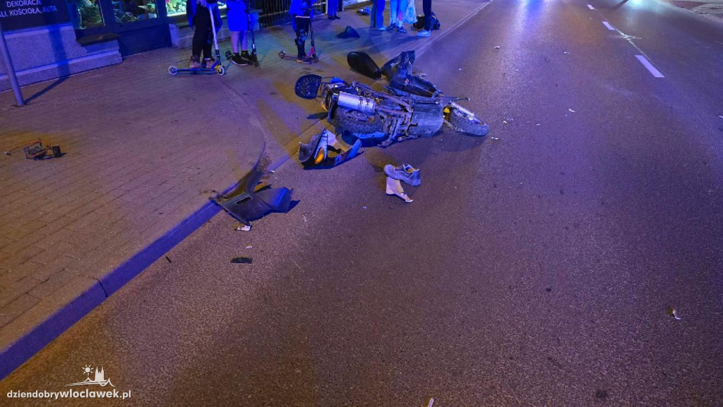 Wypadek na Stodólnej. Samochód uderzył w skuter