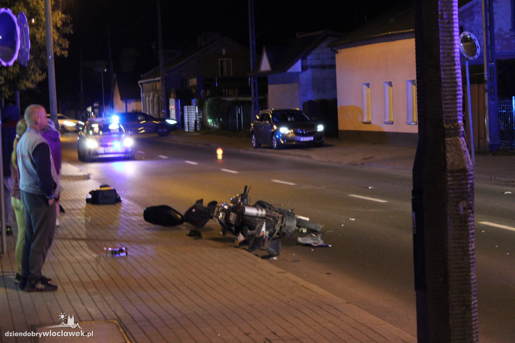 Wypadek na Stodólnej. Samochód uderzył w skuter
