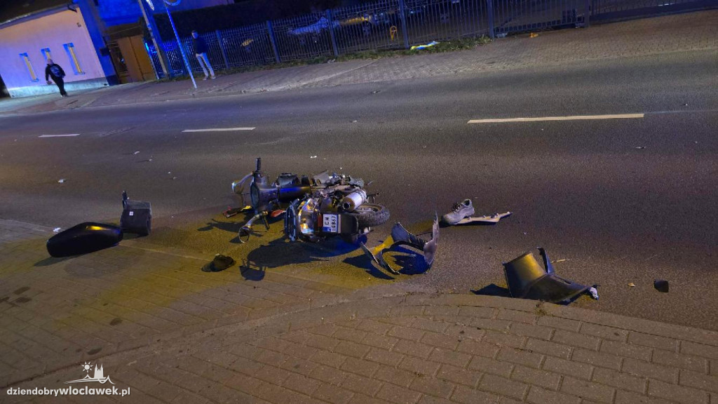 Wypadek na Stodólnej. Samochód uderzył w skuter