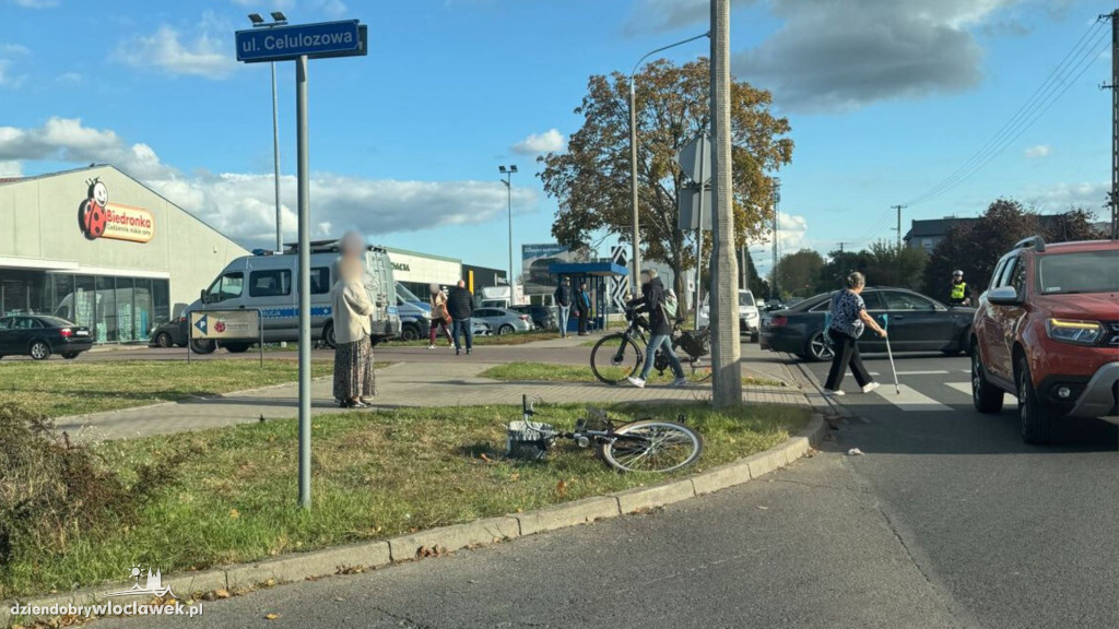Potrącenie rowerzystki na ul. Polnej