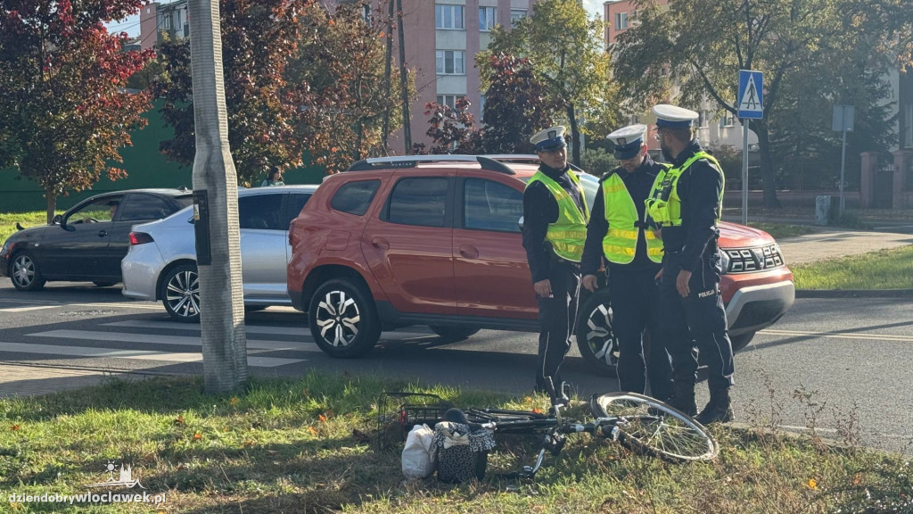 Potrącenie rowerzystki na ul. Polnej