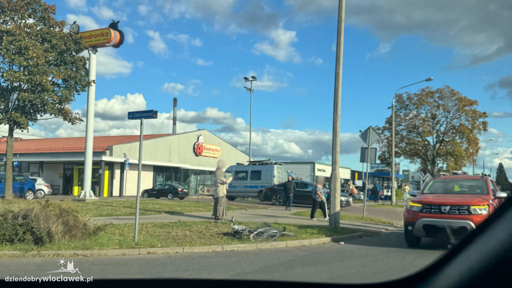 Potrącenie rowerzystki na ul. Polnej