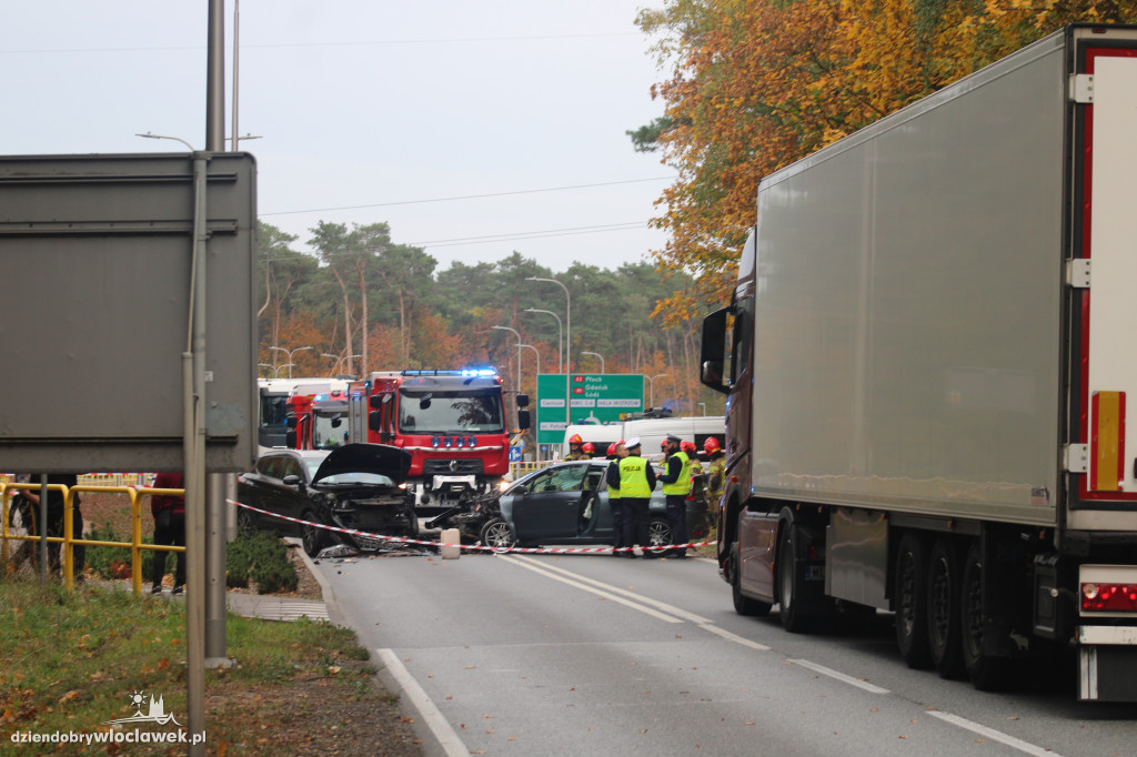 Czołowe zderzenie na DK62