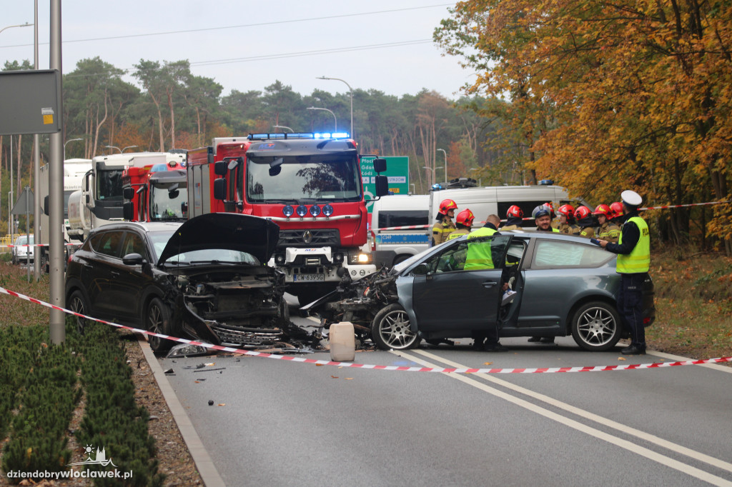 Czołowe zderzenie na DK62
