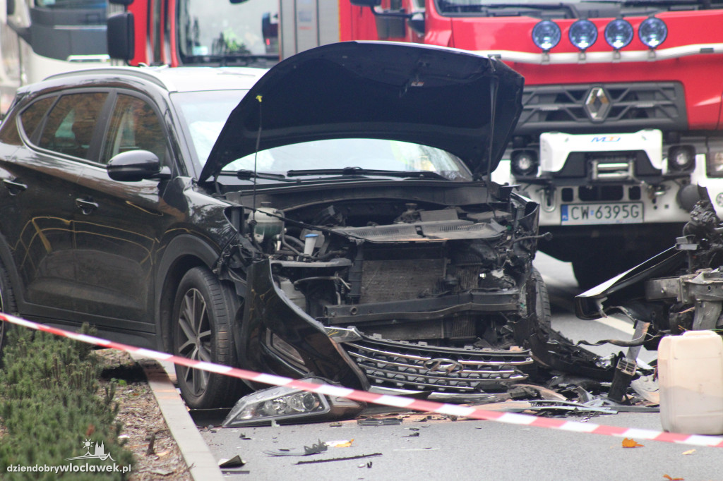 Czołowe zderzenie na DK62