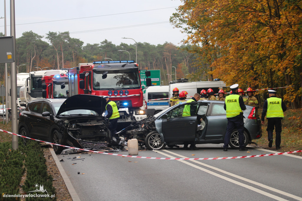 Czołowe zderzenie na DK62
