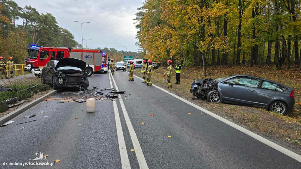 Czołowe zderzenie na DK62