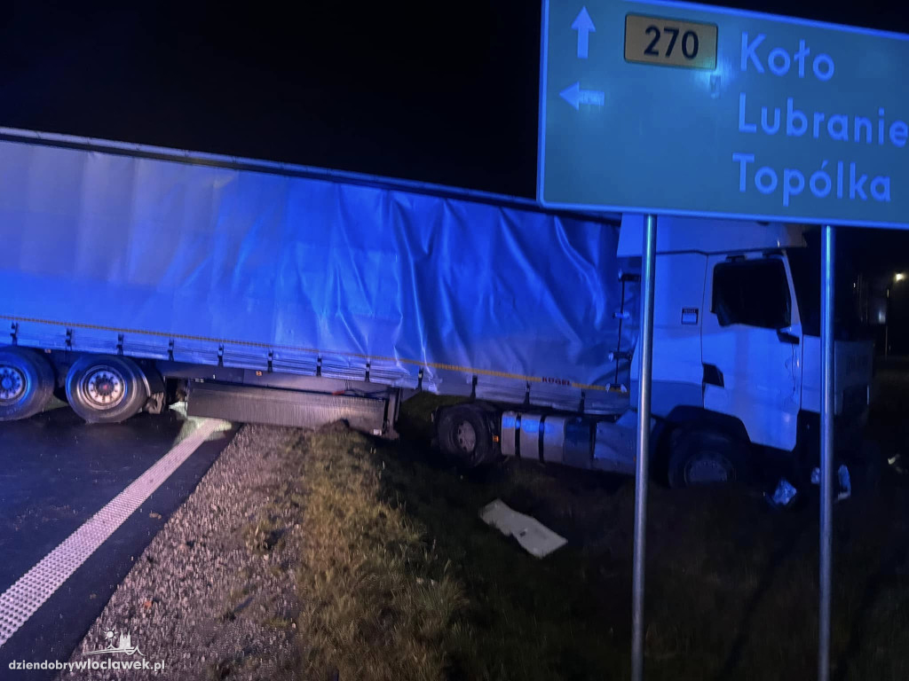 Kolejna kolizja na obwodnicy Lubrańca
