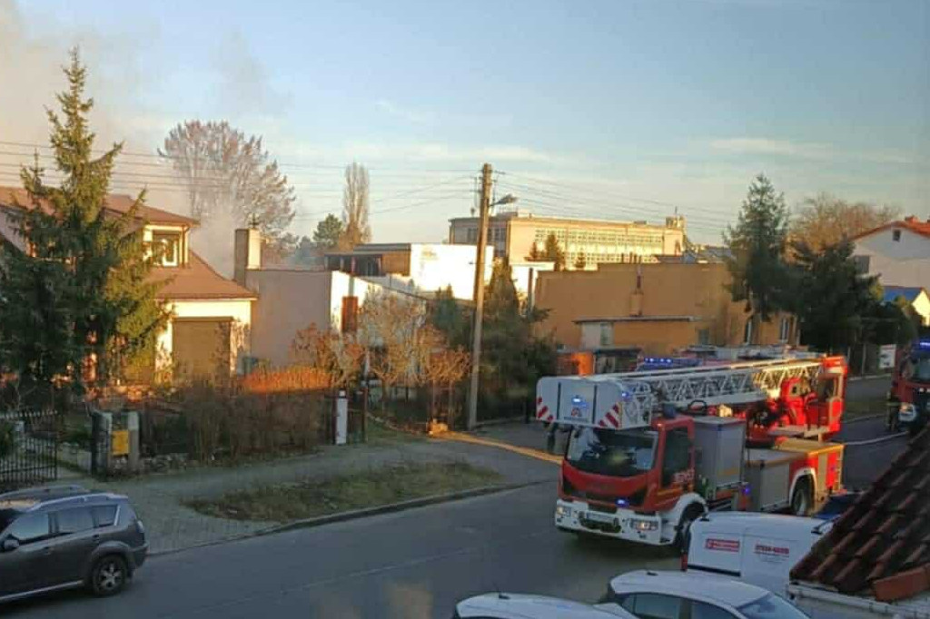 Pożar w domu na Piaskach