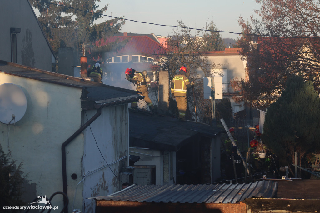 Pożar w domu na Piaskach