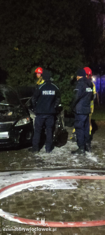 Pożar hybrydowego lexusa