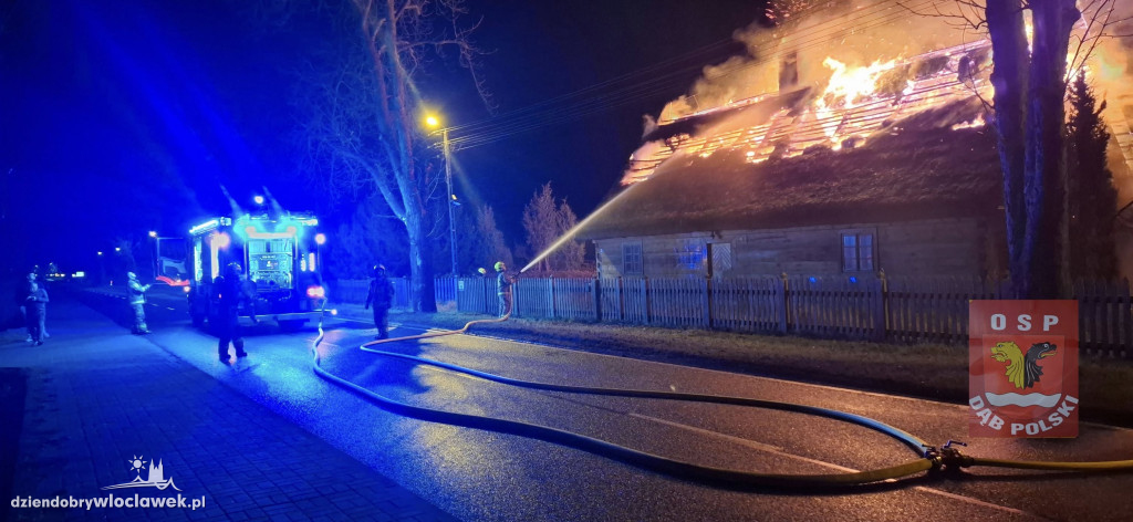 Pożar zabytkowej chaty w Sylwestra