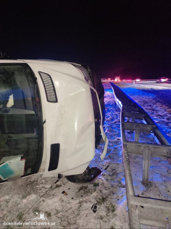 Niebezpieczne kolizje na A1 pod Włocławkiem