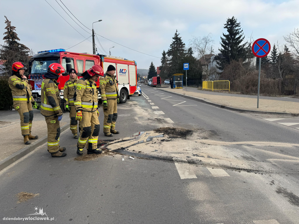 Kia uderzyła w agregat prądotwórczy