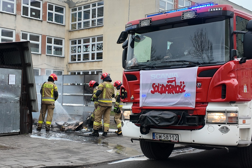 Pożar kolejnego śmietnika. Teraz Kręta