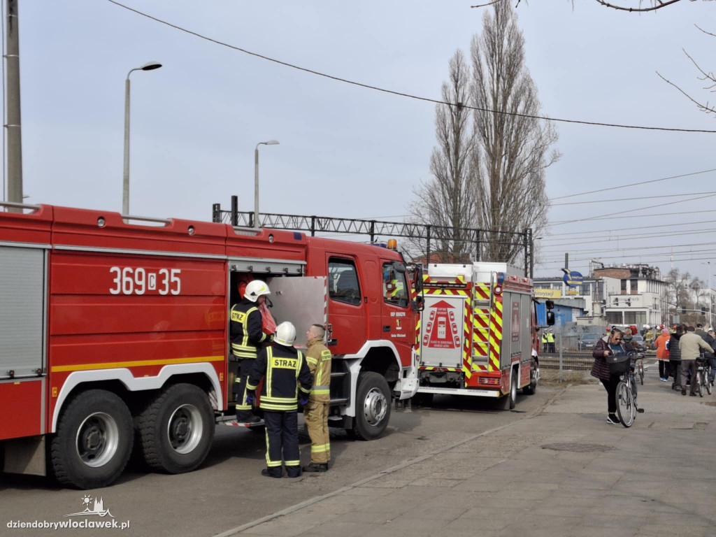 Wypadek na torach we Włocławku