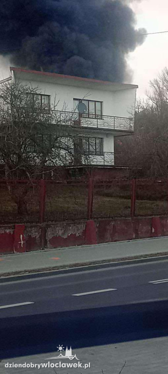 Pożar ciężarówki na Zawiślu
