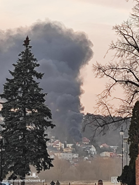 Pożar ciężarówki na Zawiślu