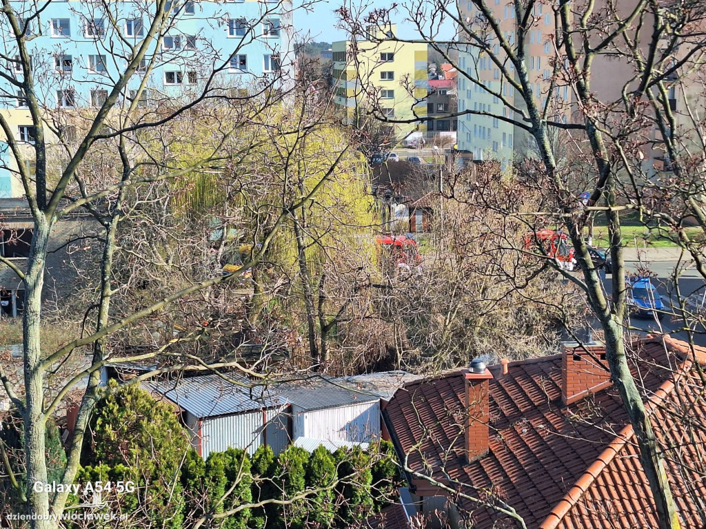 Pożar pustostanu na Placu Kolanowszczyzna