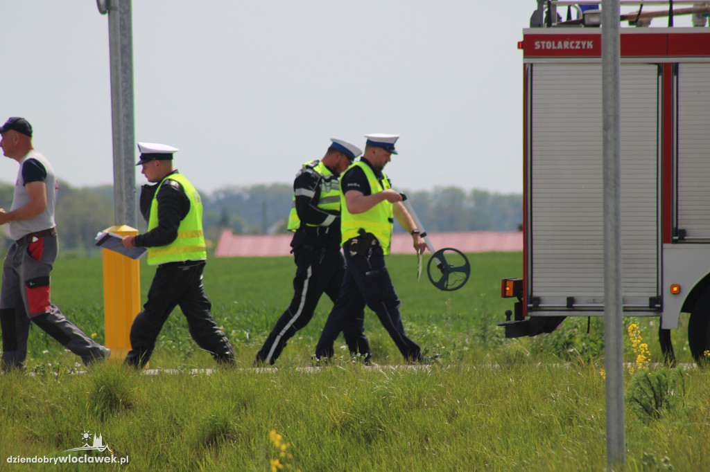 Wypadek na obwodnicy Lubrańca
