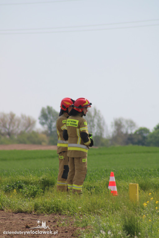 Wypadek na obwodnicy Lubrańca