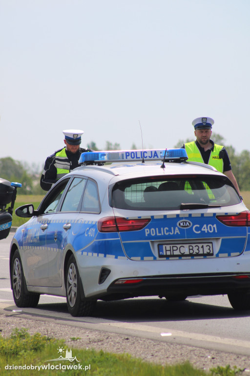 Wypadek na obwodnicy Lubrańca