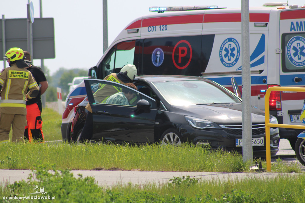 Wypadek na obwodnicy Lubrańca