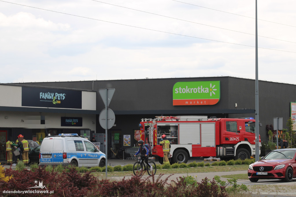 Pożar samochodu w Michelinie