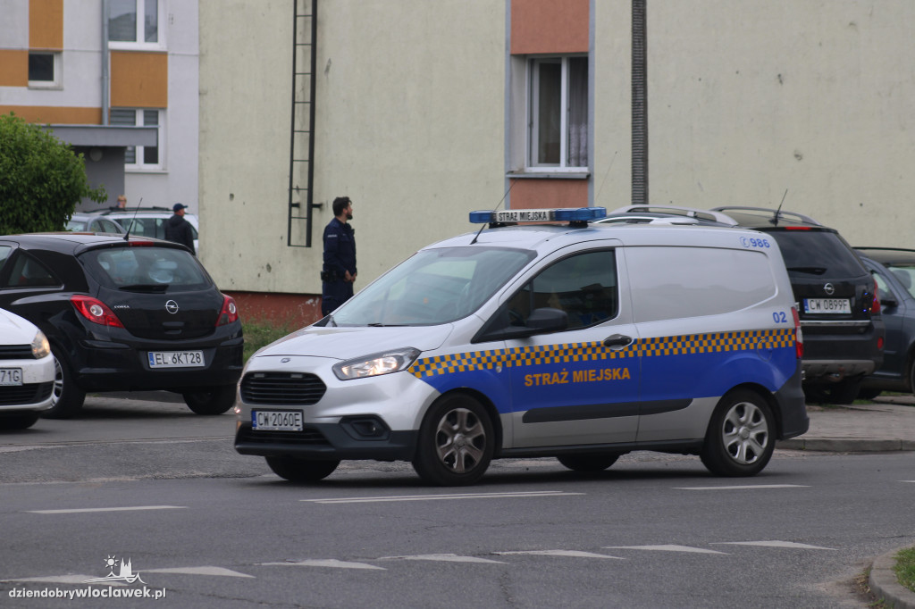 Pożar w piwnicy przy Brackiej