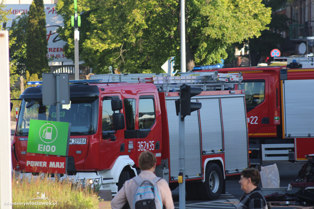 Wypadek na skrzyżowaniu Okrężna - Stodólna