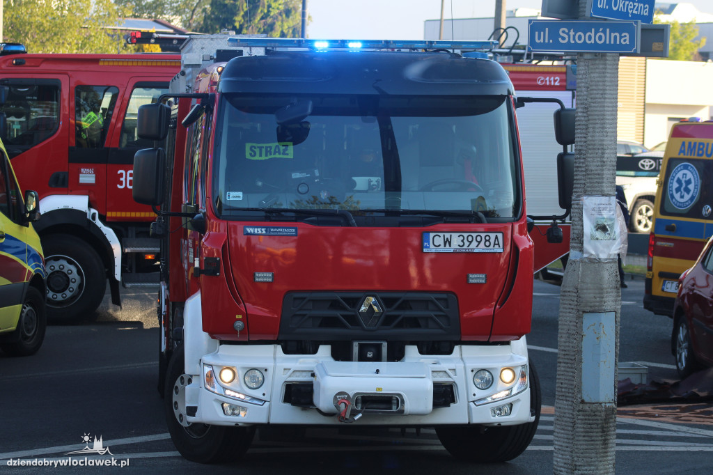 Wypadek na skrzyżowaniu Okrężna - Stodólna