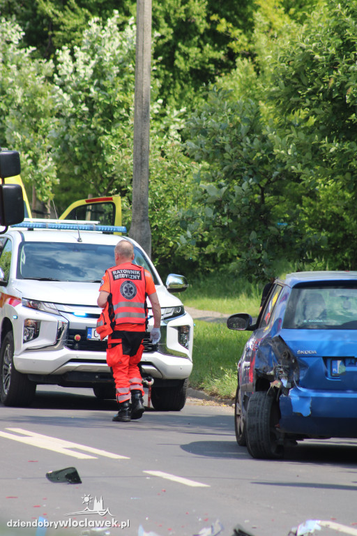 Wypadek z udziałem motocyklisty na Barskiej