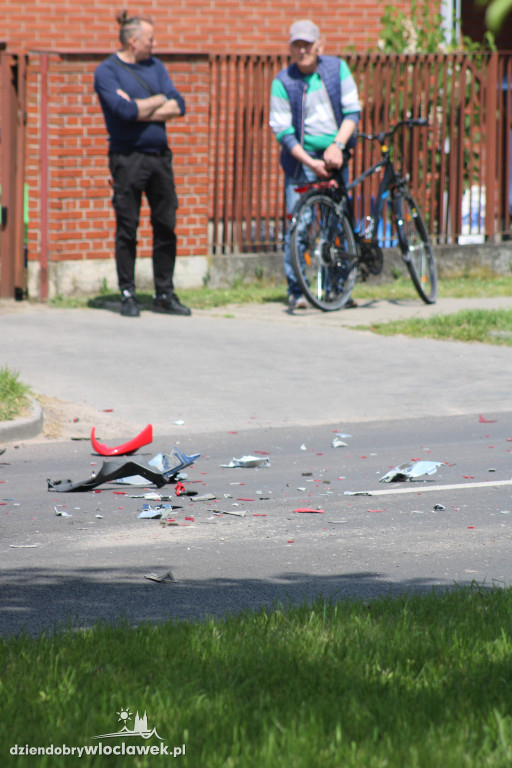 Wypadek z udziałem motocyklisty na Barskiej