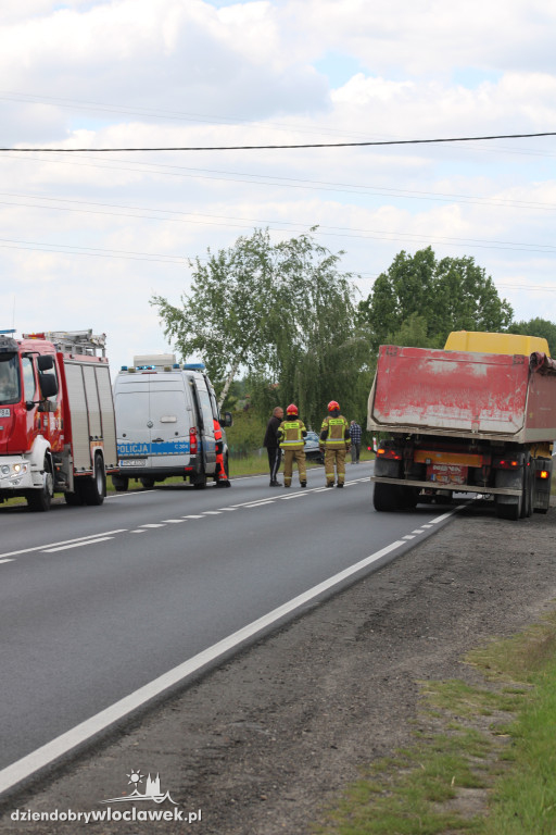 Zderzenie samochodu osobowego i ciężarówki