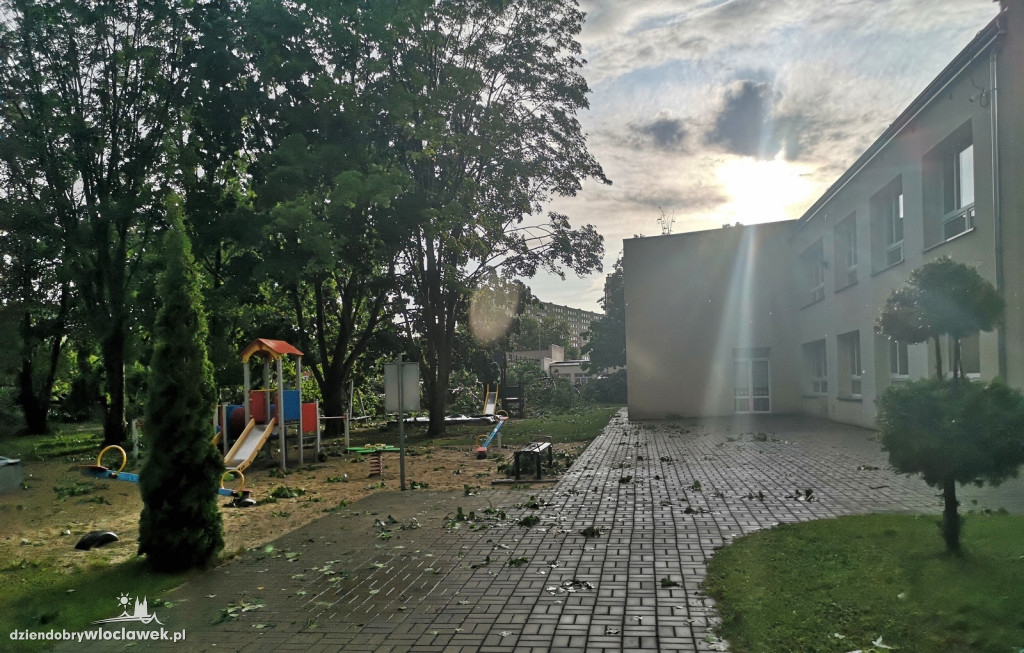Zazamcze w strzępach. Nawałnica wyrywała drzewa