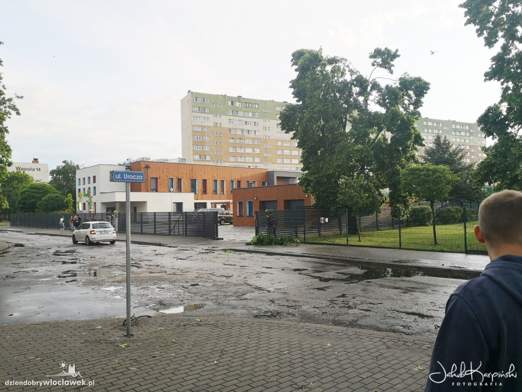 Zazamcze w strzępach. Nawałnica wyrywała drzewa