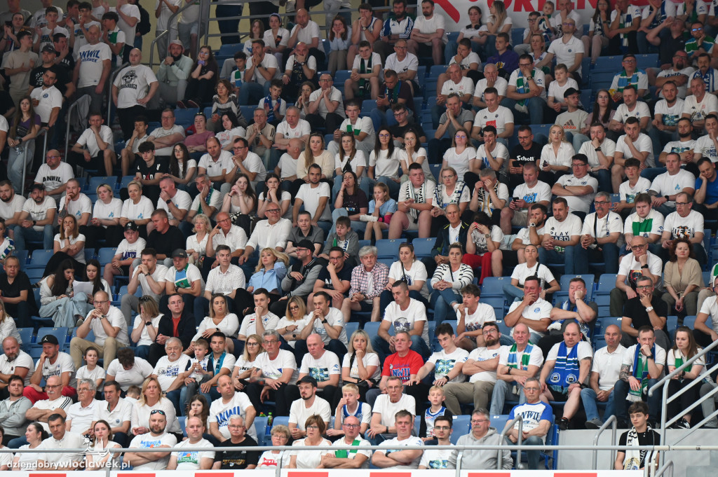 Kibice na rewanżowym meczu Anwil Włocławek vs. Trefl Sopot