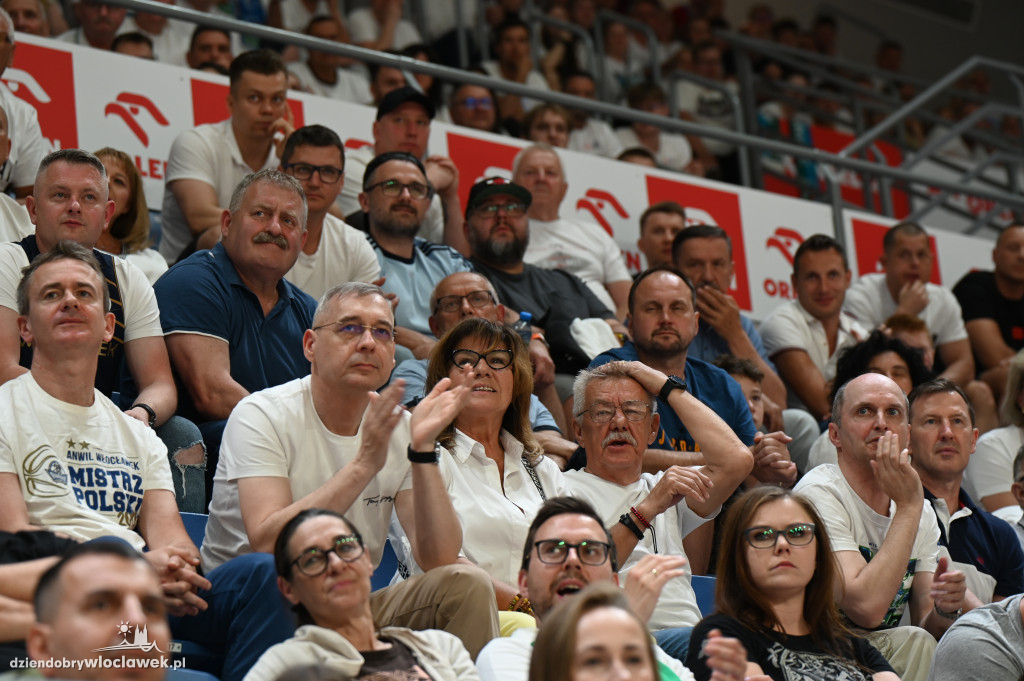 Kibice na rewanżowym meczu Anwil Włocławek vs. Trefl Sopot