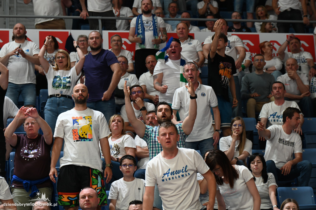 Kibice na rewanżowym meczu Anwil Włocławek vs. Trefl Sopot