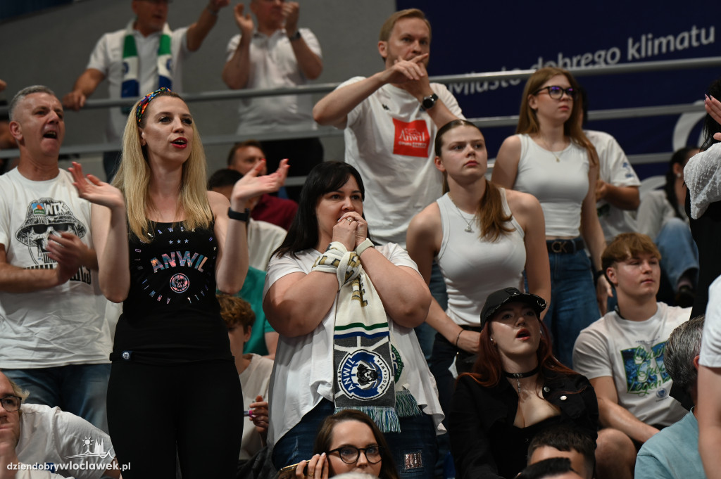 Kibice na rewanżowym meczu Anwil Włocławek vs. Trefl Sopot