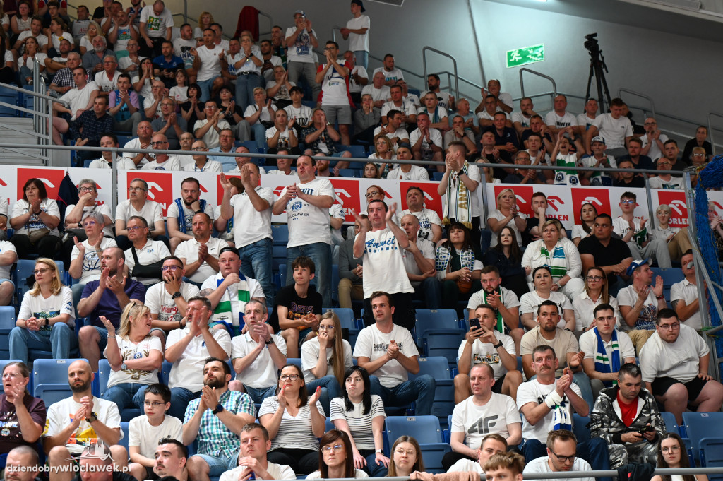 Kibice na rewanżowym meczu Anwil Włocławek vs. Trefl Sopot